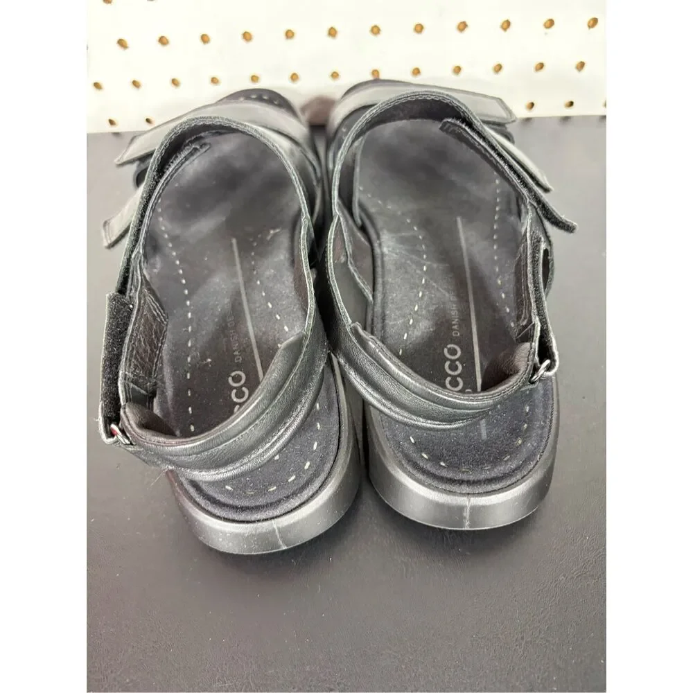 Ecco Emmy Leather Comfort Slide Sandals Flip Flop shoes Size 10